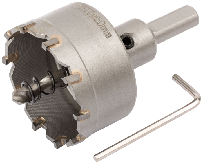 Фото Коронка кольцевая с карбидными вставками Профи (для отверстий в нержавеющей стали) 50 мм