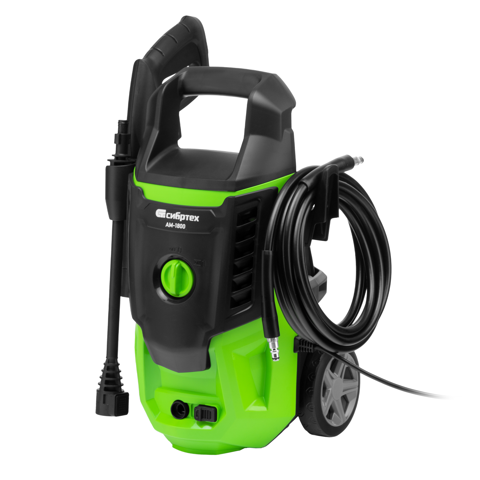 Фото Моечная машина высокого давления АМ-1800, 1800 Вт, 140 бар, 350 л/ч, колесная