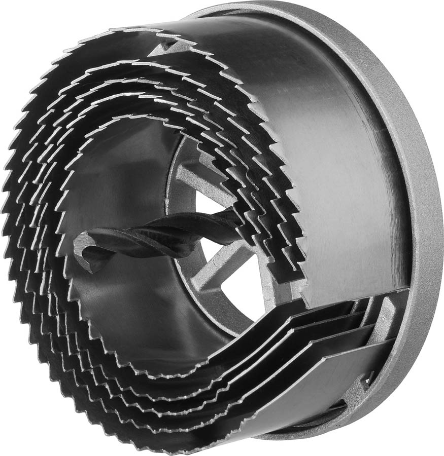 Пила кольцевая наборная по дереву STAYER 60-67-74-81-95мм, 5 шт., 2957-095