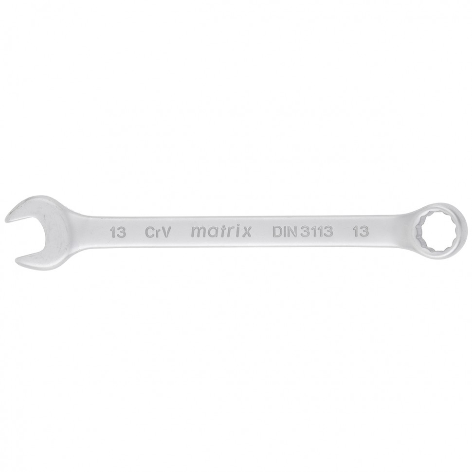 Фото Ключ комб., 13 мм, CrV, матовый хром Matrix