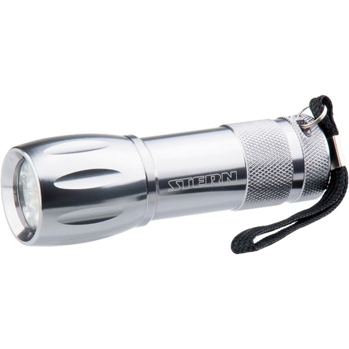 Фото Фонарик светодиодный, алюминиевый корпус, влагозащищенный, 9 Led, 3 х ААА Stern
