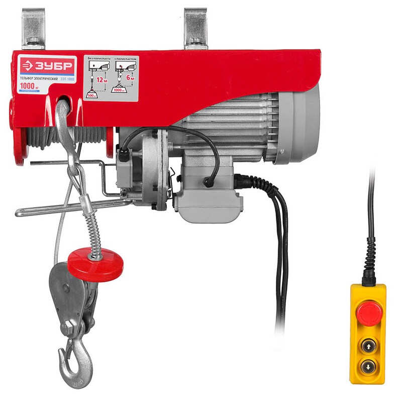 Фото ЭлектроТельфер Зубр ЗЭТ-1000