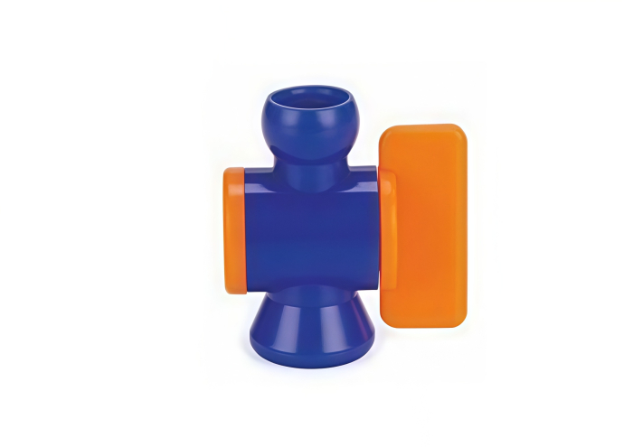 Клапан встроенный СОЖ 1/4" - 1/4 с вентилем синий STV