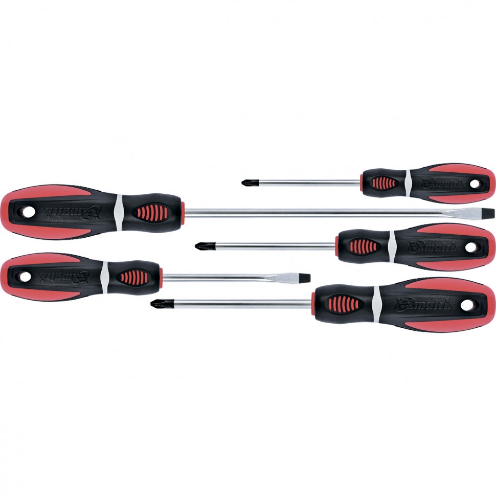 Набор отверток "Era", 5 шт, CrV, трехкомп. рукоятка Matrix