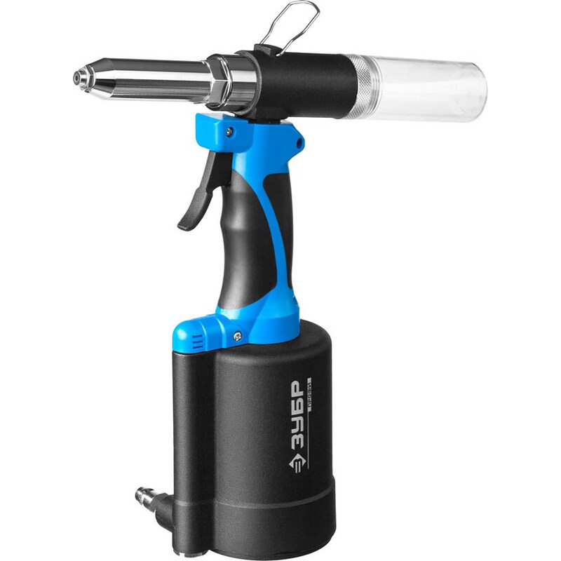 Фото Заклепочник пневматический корпус из композит материалов для заклепок из нержав стали 24-32-4-48мм Зубр 31287-48