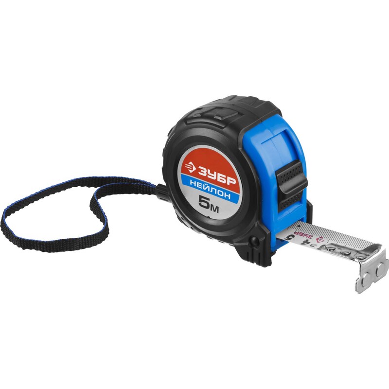 Фото Рулетки с нейлоновом покрытием ПРОФИ ЗУБР 34056-05-25 серия «ПРОФЕССИОНАЛ»