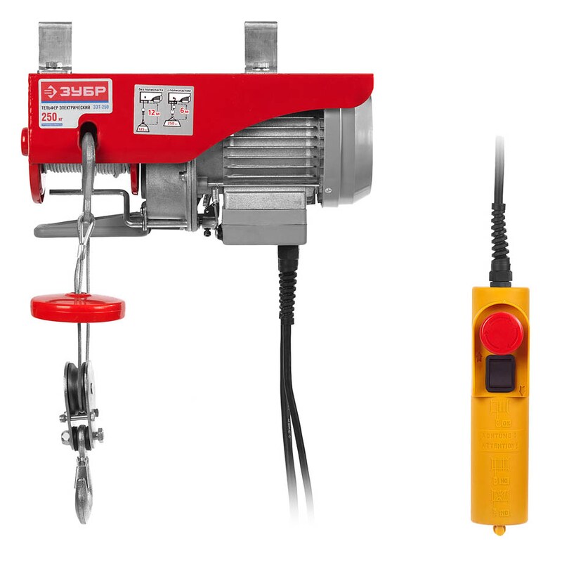 Фото ЭлектроТельфер Зубр ЗЭТ-250