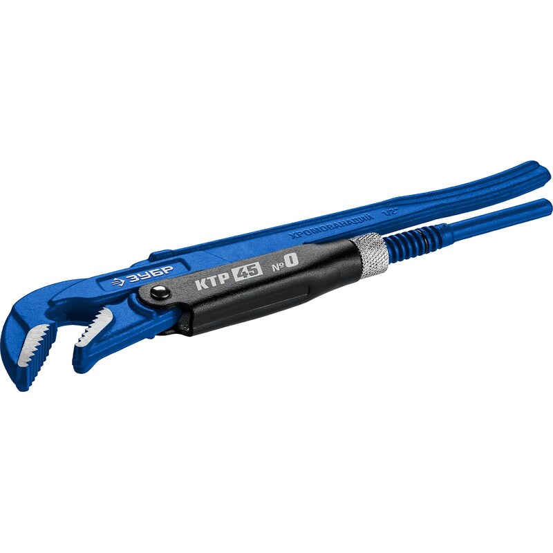 Ключ трубный КТР-45, №0, изогнутые губки Зубр 27337-0_z02