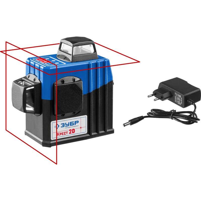 Фото Лазерный нивелир "Крест-2D" ЗУБР 34907 серия ПРОФЕССИОНАЛ