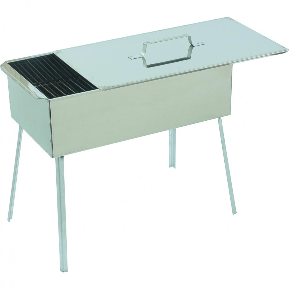 Фото Коптильня двухъярусная 500 x 270 x 175 мм, нерж. сталь, 0,8 мм, Россия Camping Palisad