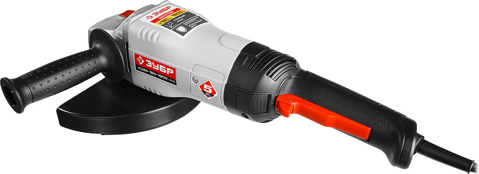 ЗУБР 1800 Вт, 180*22,2мм, углошлифовальная машина (болгарка) УШМ-180-1800 ПМ3 Мастер