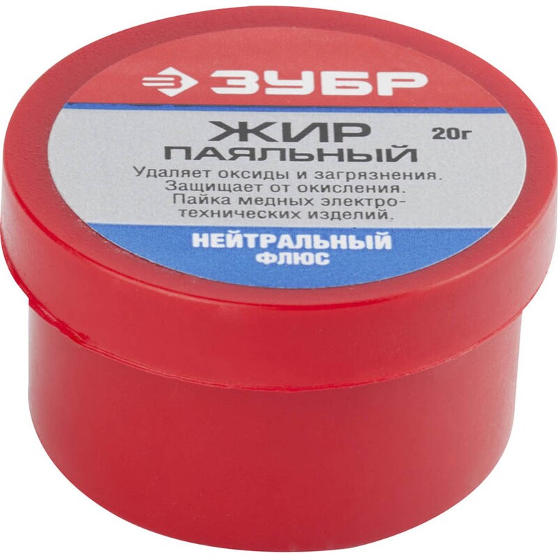 Фото Флюс жир паяльный, нейтральный Зубр 55477020