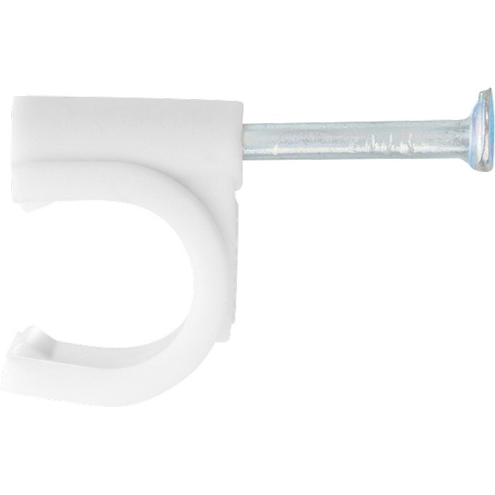 Фото Скобы электроустановочные, 4 мм, круглый профиль, 50 шт Сибртех