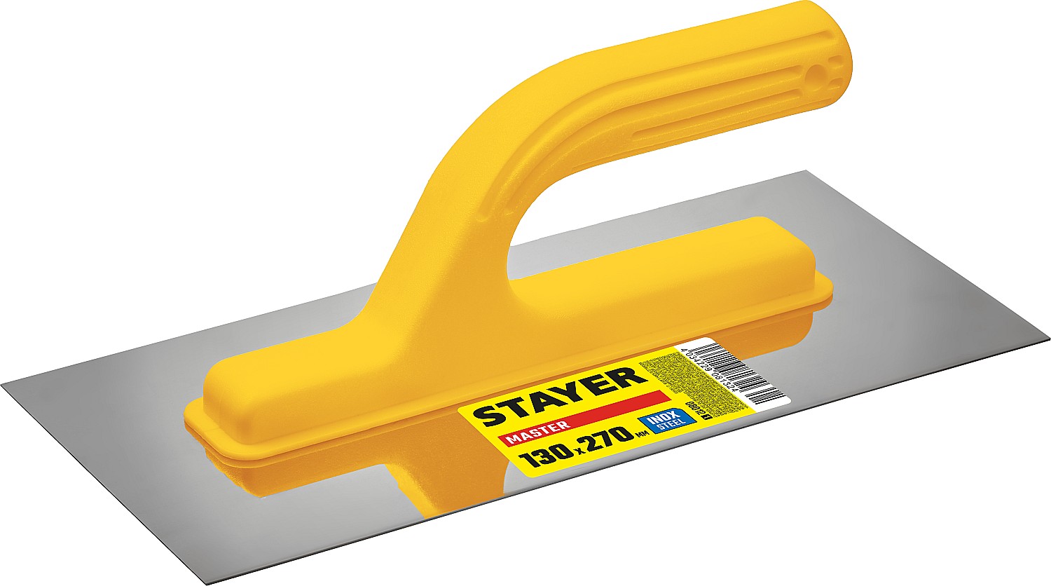 Фото Гладилка STAYER 130х270 мм, нержавеющая, пластмассовая рукоятка, 08012_z01