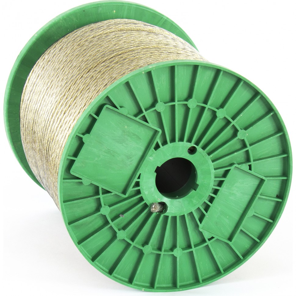 Трос металлополимер. прозрачный ПР-6.0, толщина 6,0 мм, катушка 150 метров Россия Сибртех