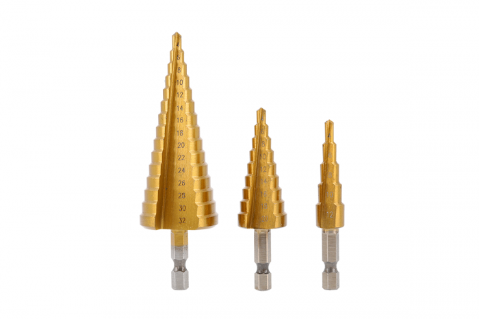 Набор ступенчатых сверл 3 шт. 4-32 мм. HOEGERT