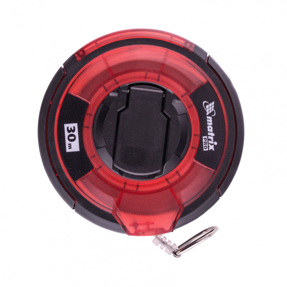 Рулетка геодезическая 30 мх12,5 мм, закр. корп., стальная лента, одност. шкала, Pro Matrix