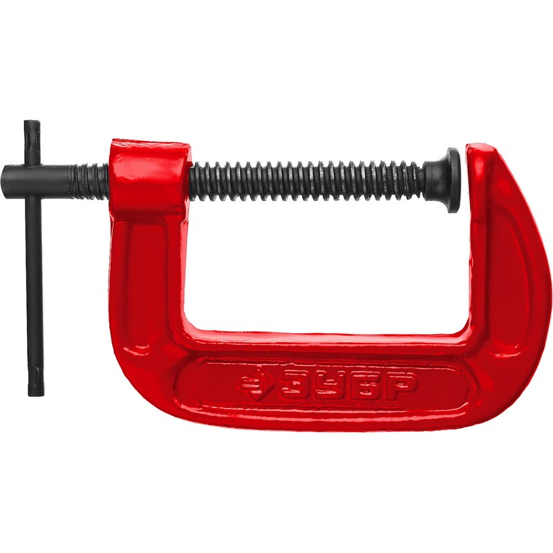 Фото Чугунная струбцина G МСС-80 75 мм Зубр 32244-075