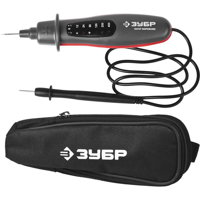Тестер напряжения L+N, 6-400В, серия «МАСТЕР», Зубр 45250