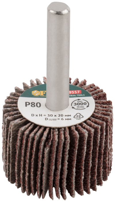 Фото Диск лепестковый для дрели радиальный 30х20х6 мм Р 80 FIT