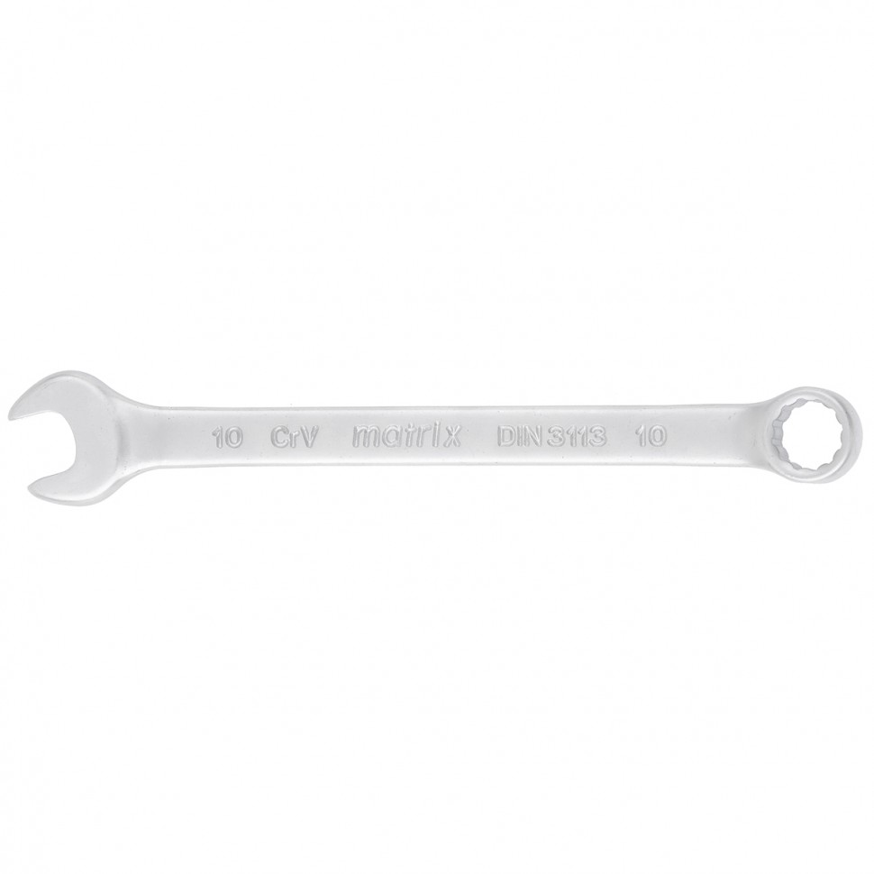 Ключ комб., 10 мм, CrV, матовый хром Matrix