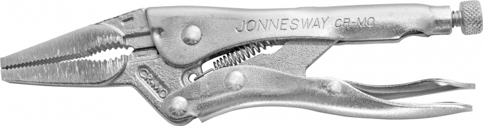 Зажим ручной с фиксацией, и удлиненными губками, 160 мм, 0-50 мм, Jonnesway