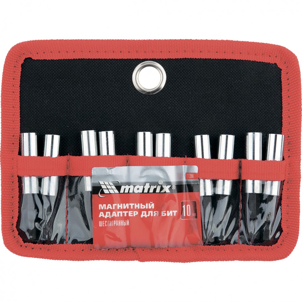 Адаптер магн. для бит, шестигранный, 10 шт. Matrix