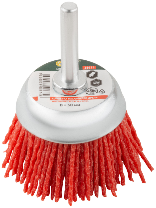 Фото Корщетка-чашка нейлоновая со штифтом 50 мм FIT