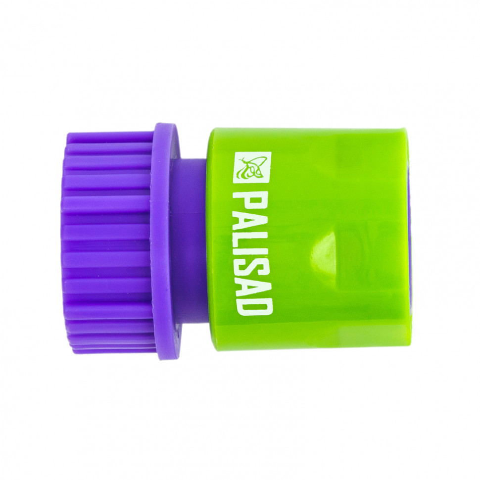 Фото Соединитель пластмассовый, быстросъемный, внутренняя резьба 3/4, аквастоп Palisad