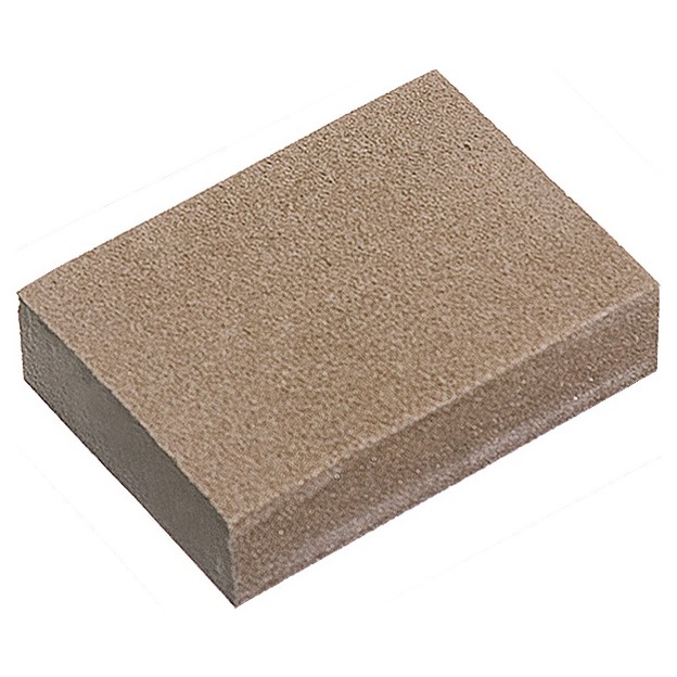 Фото Губка для шлифования, 125 х 100 х 10 мм, мягкая, 3 шт, P 60/80, P 60/100, P 80/120 Matrix