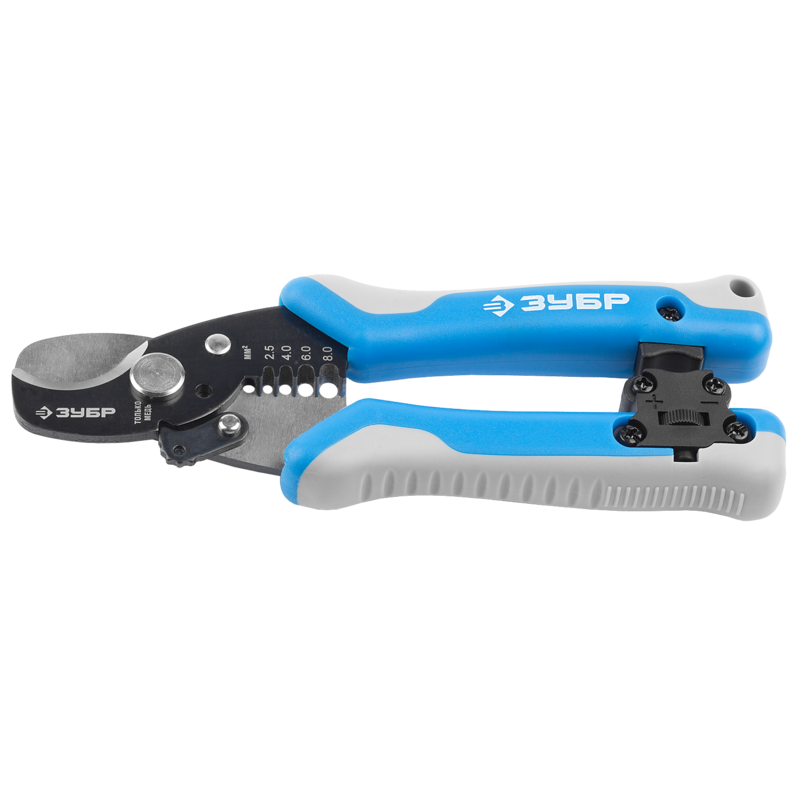 Кабелерез со съемником изоляции и встроенным ножом, серия «ЭКСПЕРТ», Зубр 22670