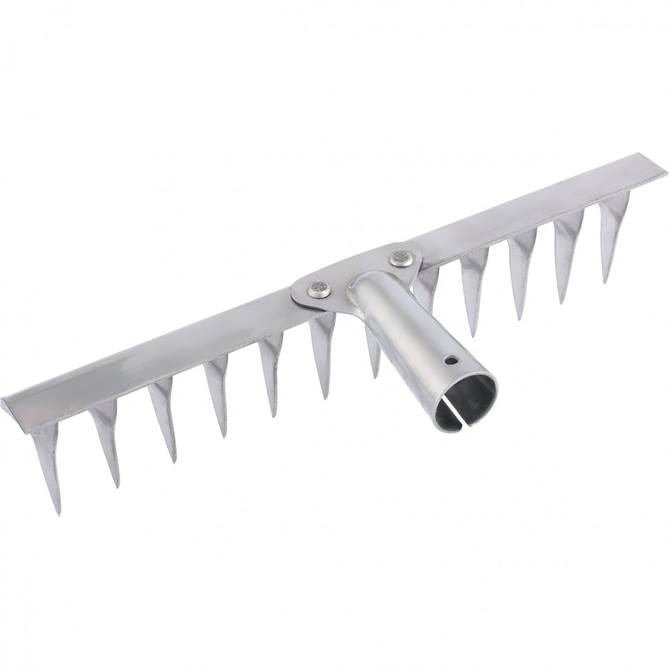 Фото Грабли, нержавеющая сталь, 340 мм, 14 витых зубьев, без черенка, Россия Сибртех
