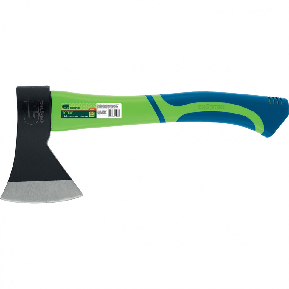 Фото Топор, 600 г, фибергласовое топорище Сибртех