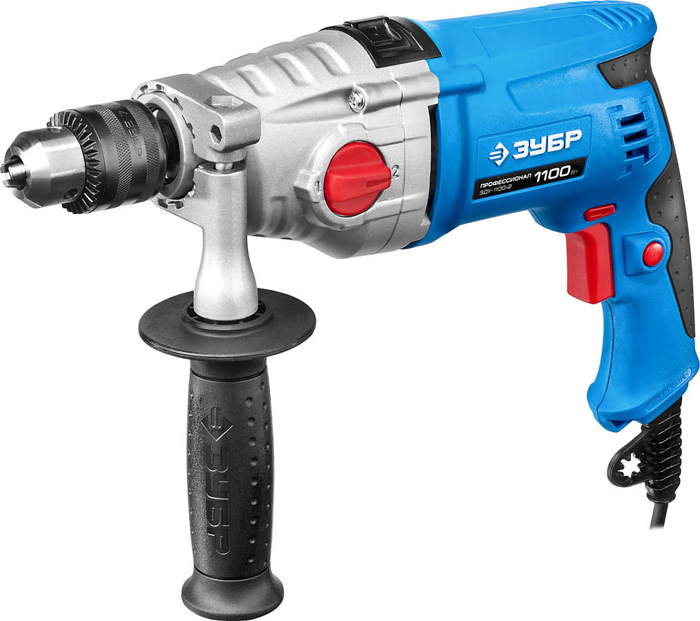 Фото ЗУБР 1100 Вт, дрель ударная ЗДУ-1100-2 ЭРММ2 Профессионал