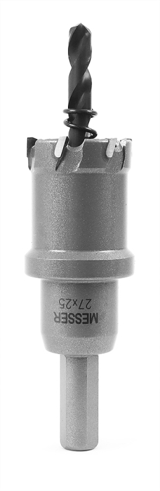 ТСТ коронка 27X25 с центрирующим сверлом и толкающей пружиной) Messer