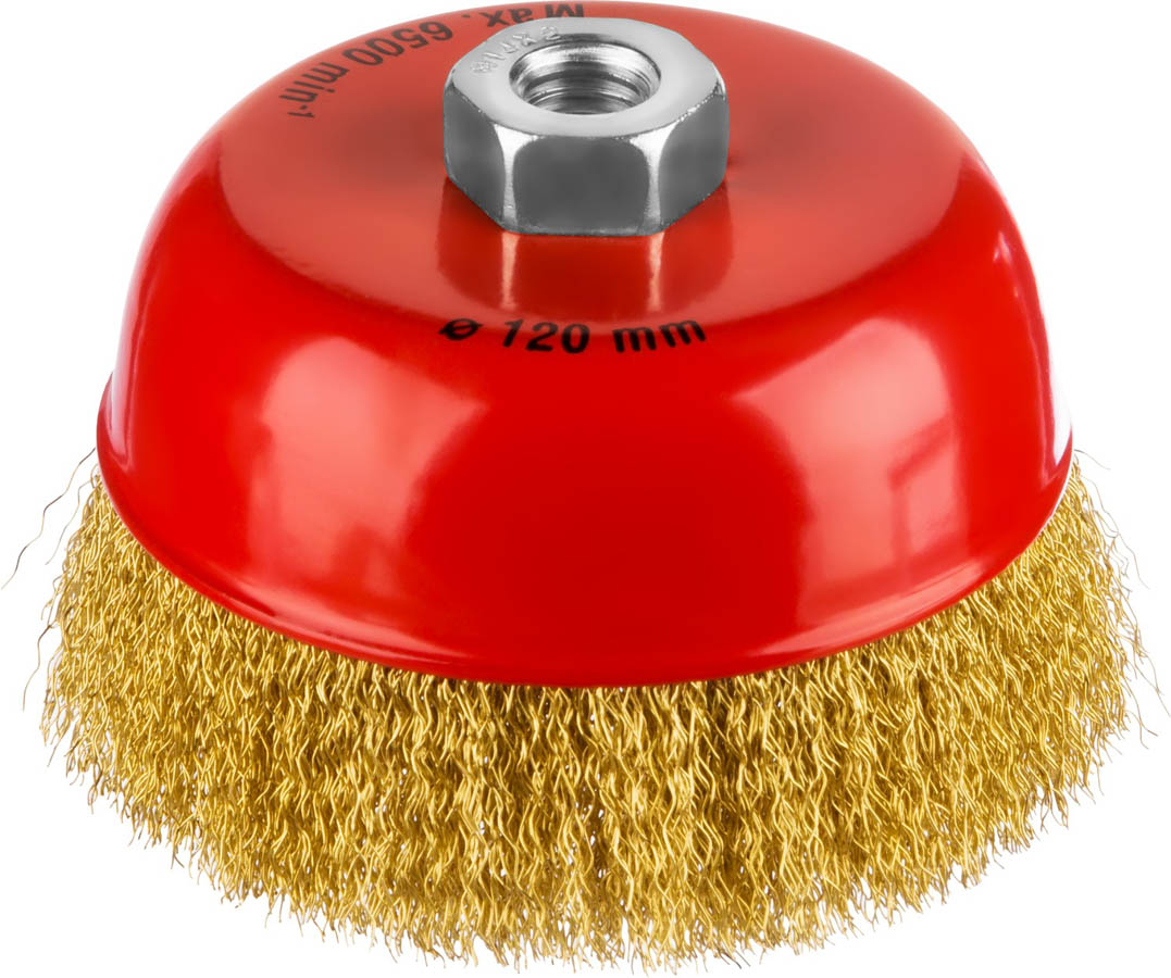 Фото Щетка чашечная для УШМ MIRAX 35142-125 125 мм, проволока 0.3 мм