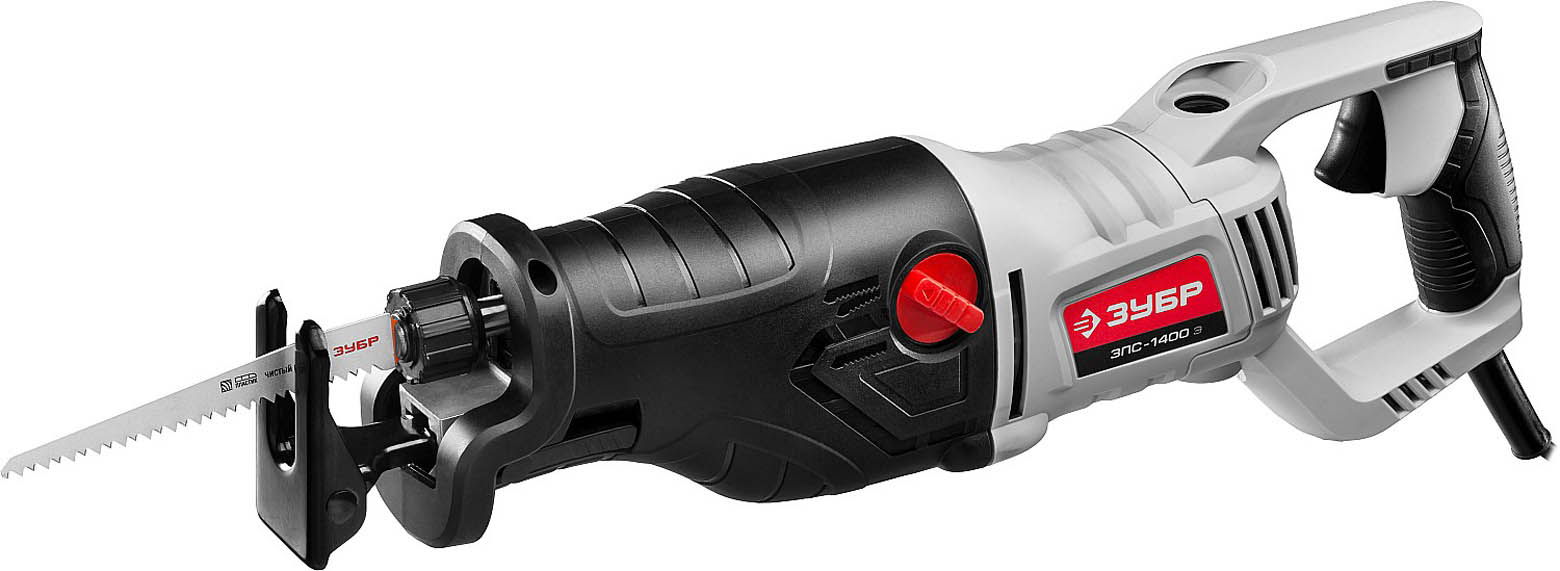 Фото ЗУБР 1400 Вт, 0-2800 ход/мин, пила сабельная (электроножовка) ЗПС-1400 Э Мастер