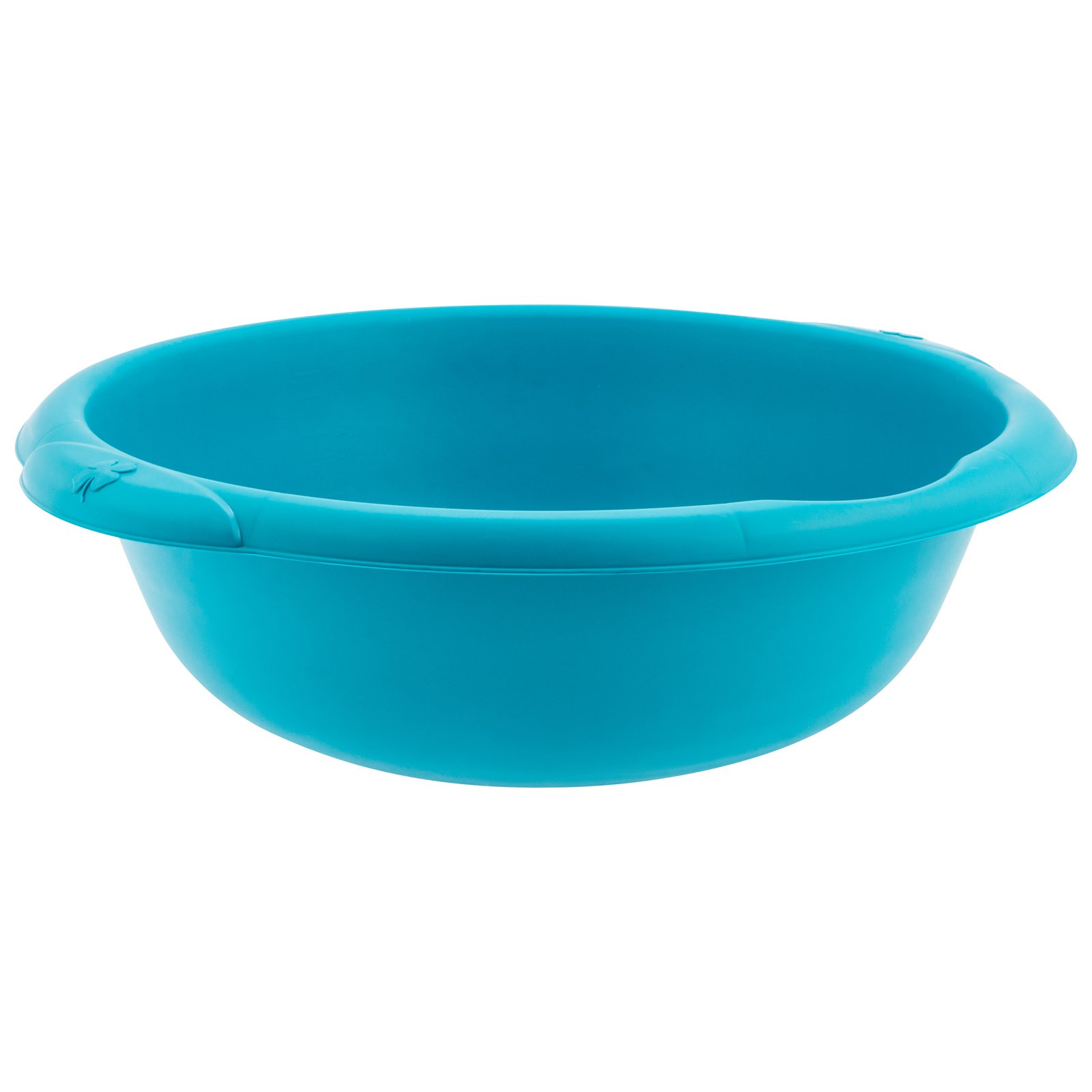Фото Таз пластмассовый круглый 18 л, бирюзовый, Home Palisad