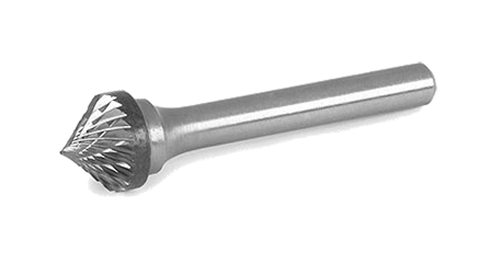 Борфреза коническая угол 60° тип J 8х6,9х6х65 спиральная насечка арт. J08 07М06 Sekira