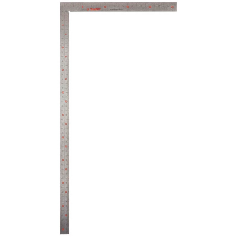 Цельнометаллический нержавеющий угольник 500х250 мм Зубр 34350-50