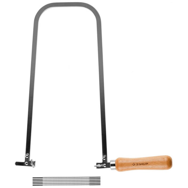 Фото Ручной лобзик в наборе с полотнами серия ЭКСПЕРТ Зубр 15270-H7