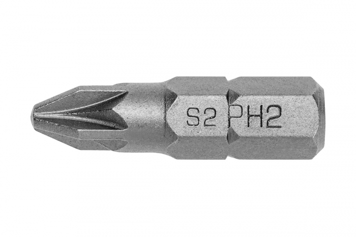Биты PZ2, 25 мм, сталь S2, 10 шт. HOEGERT