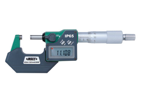 Фото Микрометр МКЦ-25, 0-25мм/0-1", 0.001мм/0.00005" IP65 (с выводом данных), INSIZE