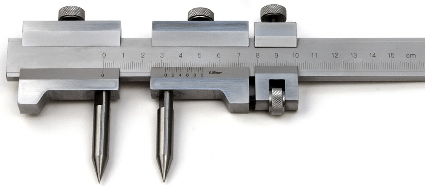 Разметочный штангенциркуль без регулировочного винта