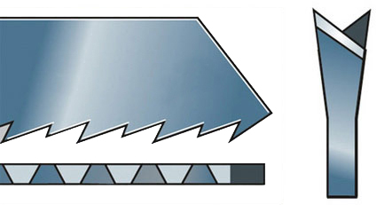 Пилка с конической шлифовкой без разводки