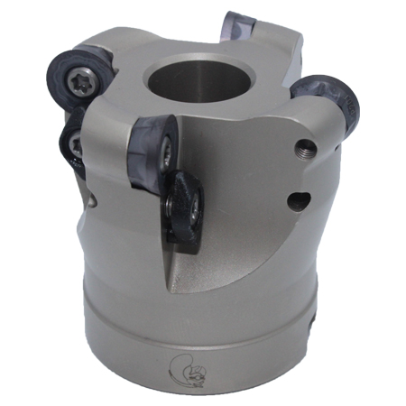 Торцевая фреза со сменными пластинами круглой формы