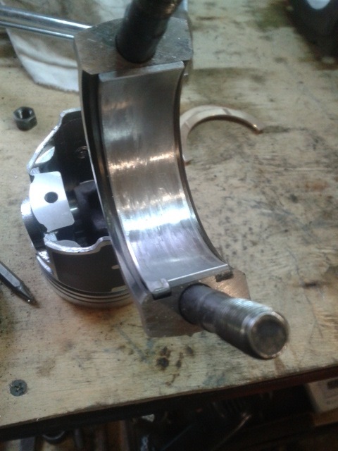 результат шабрения вкладыша коленвала