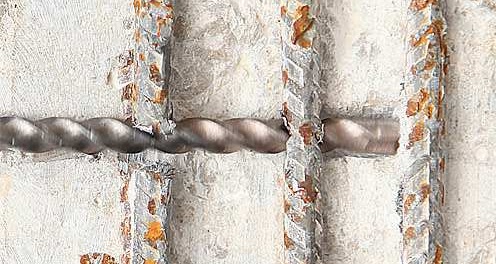 закусывание бура в арматуре