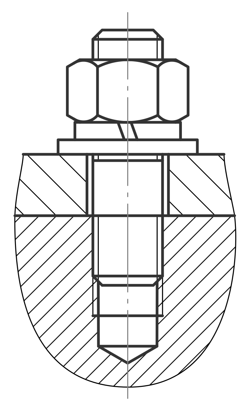 шпилечное соединение