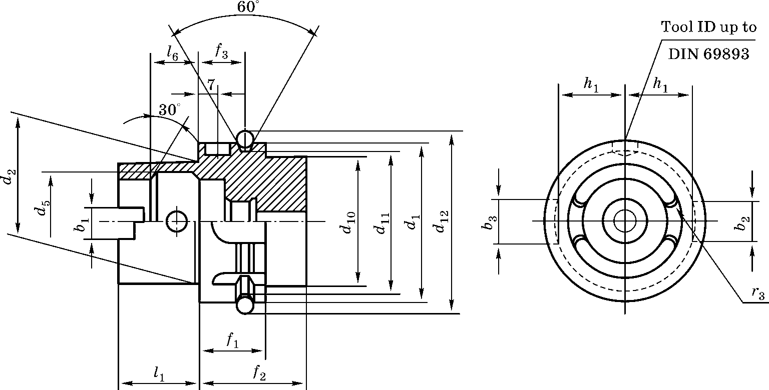 Хвостовик HSK DIN 69893 форма А